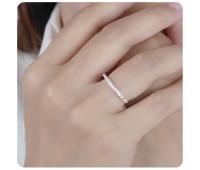 Cute Minimalist Designed Silver Ring NSR-4130